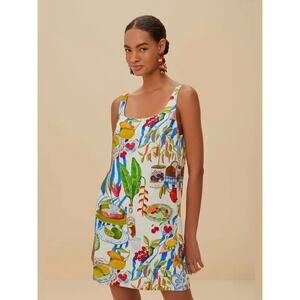 farm rio fruit brush mini dress Farm Rio Fruit Brush Mini Dress Size M